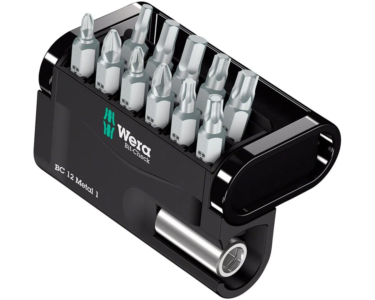 Wera Bit-Check 12 Metal 1 Bit Holder & Bit Set (1/4" Drive)